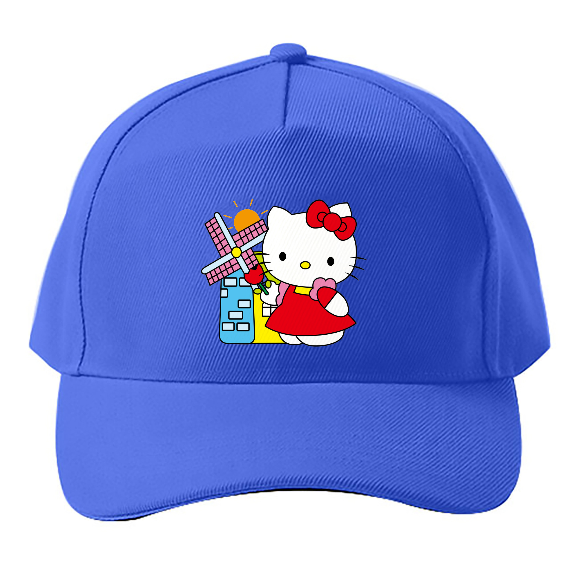 （画像用） Hello Kitty ハローキティ ベースボールキャップ 綿100％ 男女兼用 帽子 スポーツ